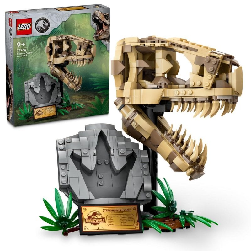 Image of Fossili di dinosauro Lego Jurassic World: teschio di T. rex per bambini dai 9 anni in su cod079