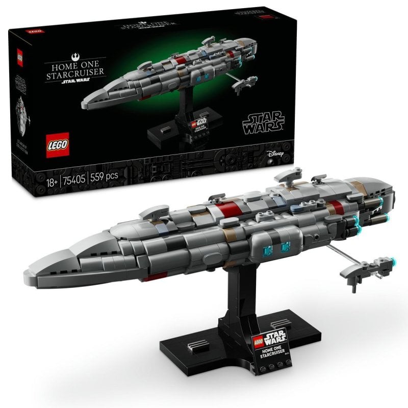 Image of Lego Star Wars Star Cruiser Home One, modello di nave da collezione per adulti cod079