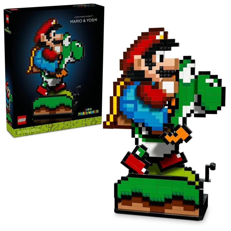 Image of Lego® Super Mario™ Super Mario World™: Mario e Yoshi Nintendo® Set da collezione per adulti 71438 cod079