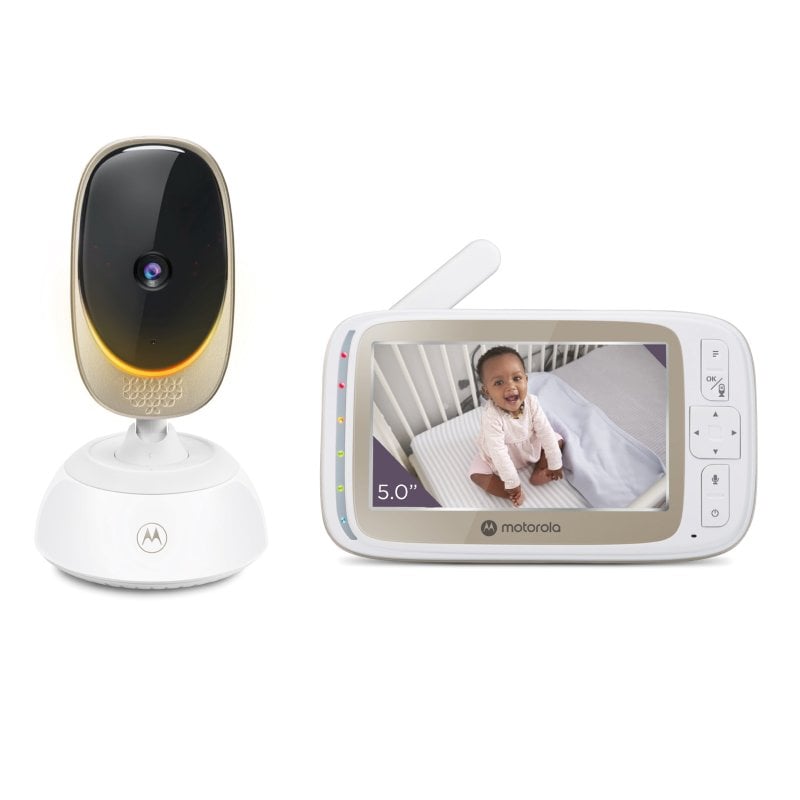 Image of Baby monitor Motorola VM85 Connect con telecamera Wi-Fi HD, visione notturna, telecomando, 5" cod079