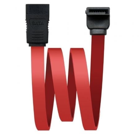 Image of Cavo SATA Nanocable 10.18.0202-OEM 0,5 m connettore angolato maschio/maschio rosso SATA II 3 Gbps cod079