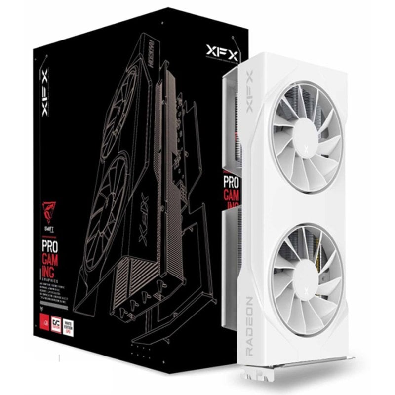 Bénéficiez de performances d'images et d'une efficacité incroyables pour vos jeux et vos diffusions en continu avec la carte graphique AMD Radeon™ RX 9060 XT optimisée par l'architecture AMD RDNA™ 4. Plongez dans des expériences de bureau nouvelle génération sur des écrans à taux de rafraîchissement élevé parmi les plus avancés avec jusqu'à 16 Go de mémoire GDDR6 de nouvelles technologies de génération d'images un ray tracing avancé des accélérateurs IA l'encodage AV1 et la prise en charge de la dernière technologie DisplayPort™ 2.1. La Radeon™ RX 9060 XT offre des expériences de jeu et de streaming 1080p à taux de rafraîchissement élevé incroyables avec une mémoire vidéo supplémentaire pour passer au QHD. Plongez dans des images époustouflantes grâce à la précision des couleurs du moteur AMD Radiance Display™ et boostez la fréquence d'images grâce aux technologies d'amélioration AMD FidelityFX™ Super Resolution et Radeon™ Super Resolution . Pour des performances encore plus élevées associez des cartes graphi...