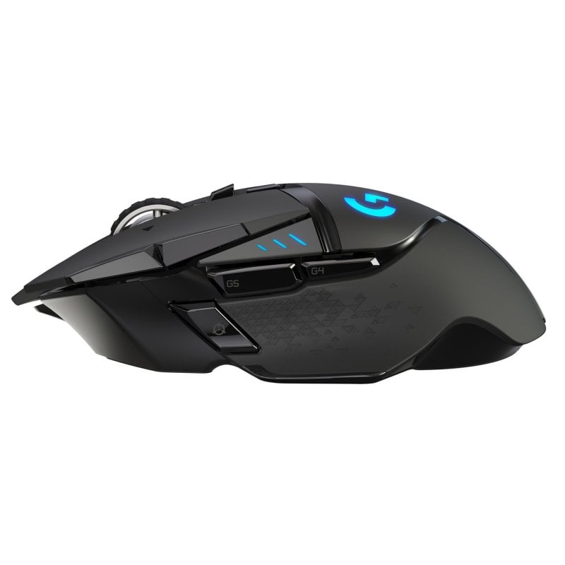 Image of Mouse da gioco wireless Logitech G502 Lightspeed Nero - Prestazioni, velocità e comfort per giocatori esigenti - Compatibilità multipiattaforma - 11 pulsanti programmabili - Batteria ricaricabile a lunga durata - Sensore ottico Hero 16k cod079