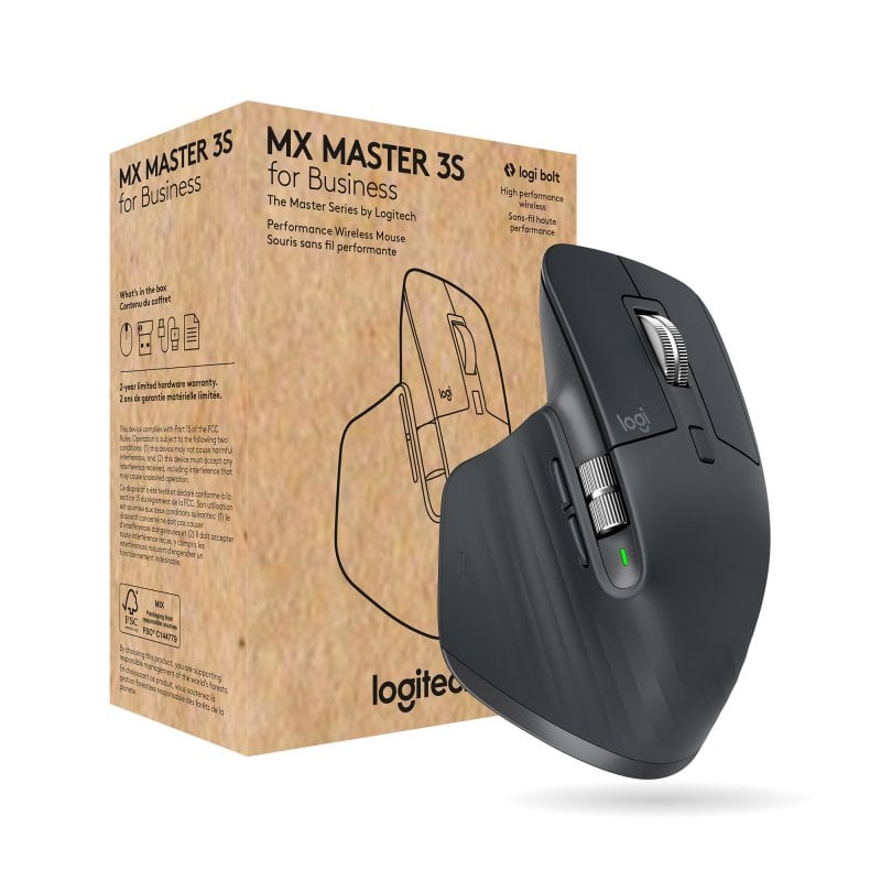 Souris Logitech MX Master 3S for Business – Sans Fil Ergonomique 8000 DPI 7 Boutons - vue 7