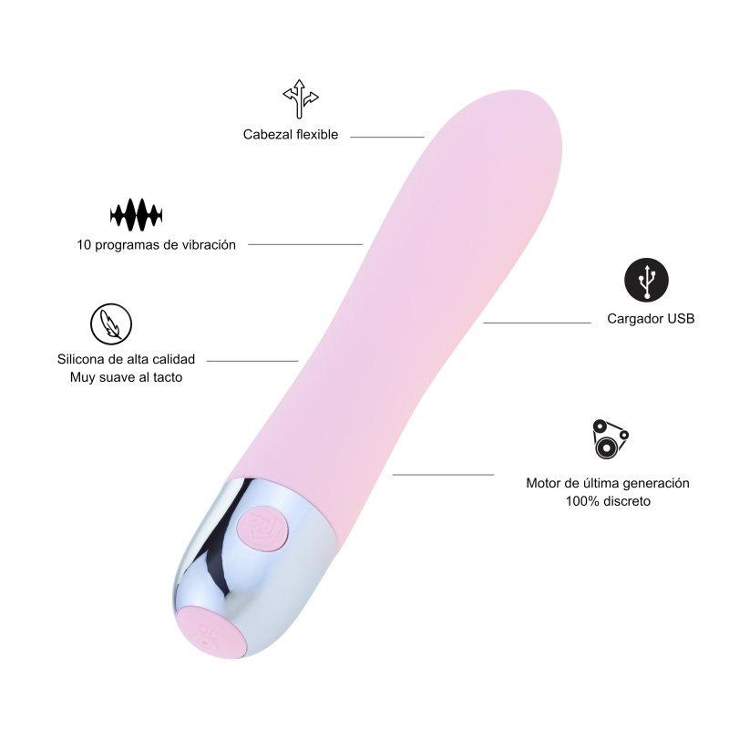 Hugbox Ultimate Vibrator, chirurgisches Silikon, 10 Modi, IPX7, leiser Motor, Rot/Pink