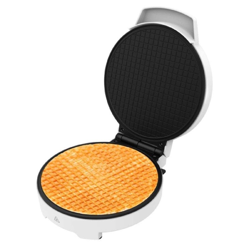 Image of Cecotec Piastra elettrica per waffle 1000W Piastra antiaderente in acciaio inox Protezione 19cm cod079