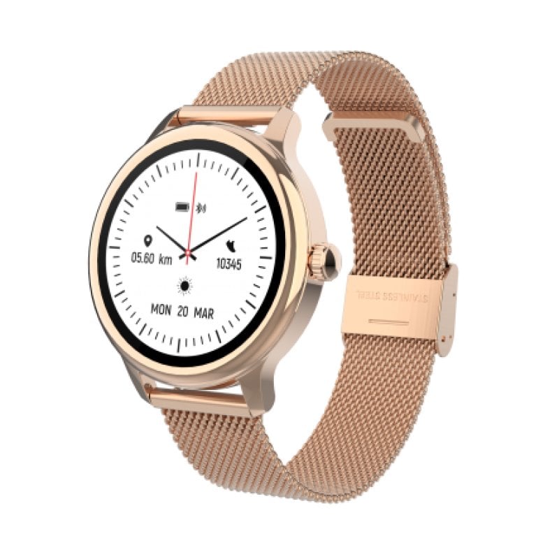 DCU Metal Smartwatch BT 5.3, ecrã táctil de 1,2', 22 modos desportivos, IP67, oxigénio
