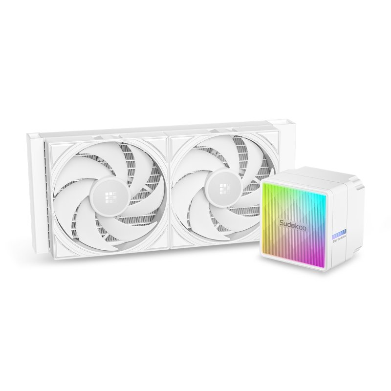 Sudokoo NEXAURA Kit de Refrigeração Líquida 240mm com 2 Ventoinhas ARGB