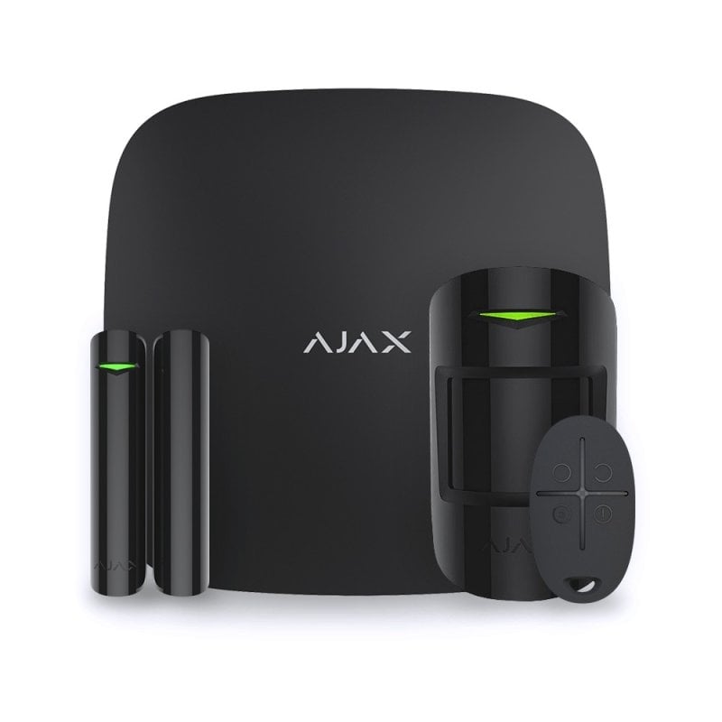Image of Kit di allarme Ajax Hub Supporta fino a 100 dispositivi, 50 utenti, GSM/Ethernet, batteria da 7 anni cod079