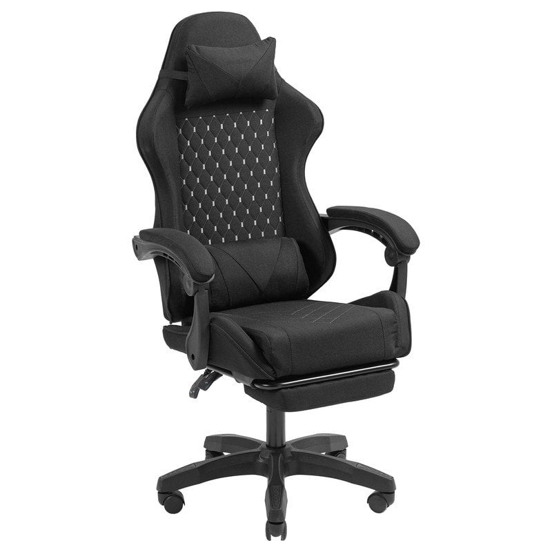 Image of Sedia da gioco in tessuto Mars Gaming MGC-X con schienale reclinabile e poggiapiedi, 120 kg, 4 colori cod079