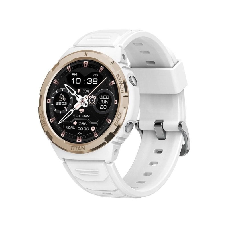 Image of Smartwatch Bluetooth Maxcom FW100 Titan Bianco + 7 giorni di salute e durata della batteria cod079