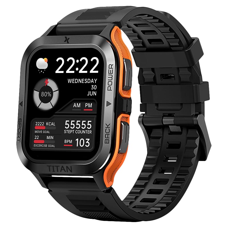 Image of Smartwatch Maxcom Fw67 Titan Pro Grafite/arancione cod079