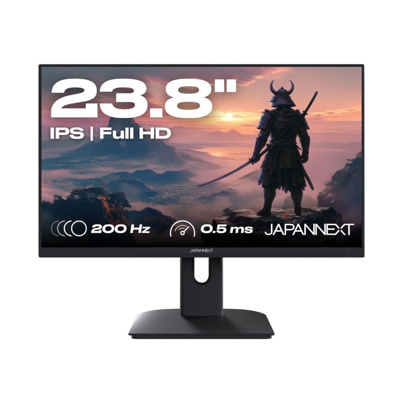 JAPANNEXT JN-I238FHD200F Monitor 23.8" IPS FullHD 1080p 200Hz com Altura Ajustável, Altifalantes e FreeSync
