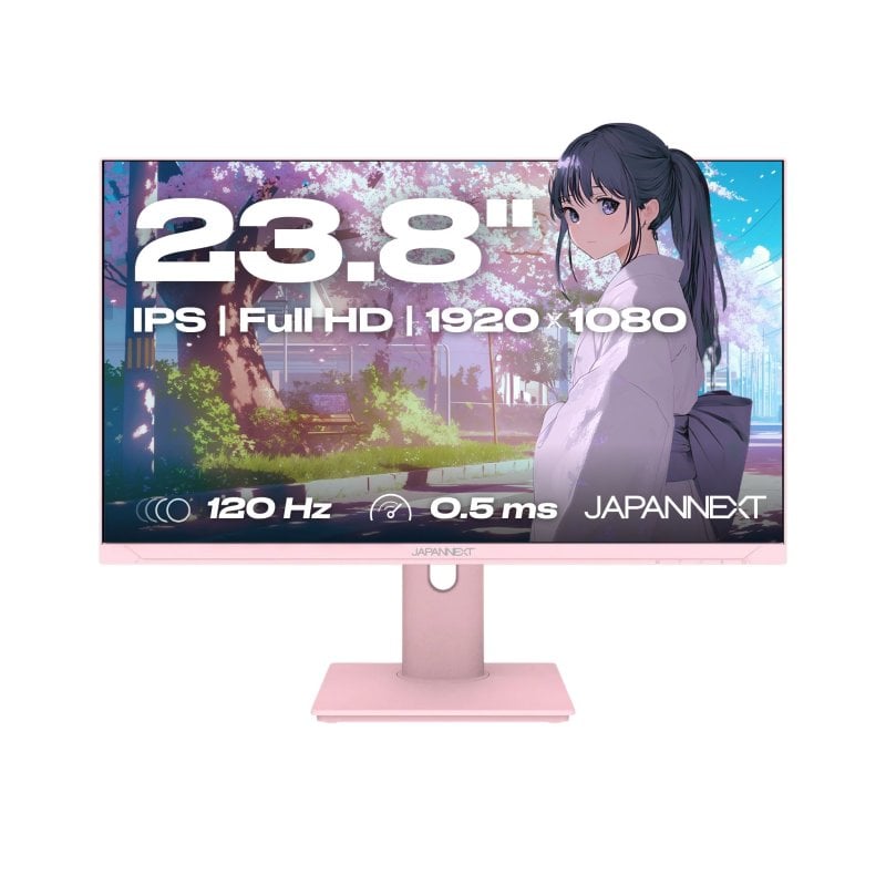 JAPANNEXT JN-IPS238G120F-HSP-PK Monitor 23.8" IPS FullHD 120Hz com Altura Ajustável e FreeSync