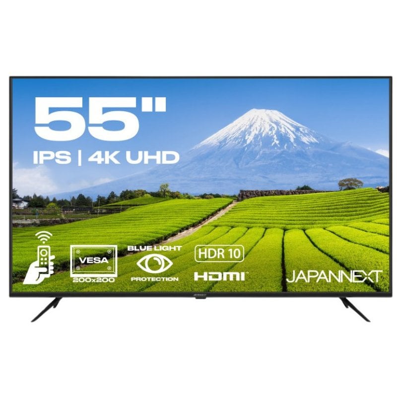 JAPANNEXT JN-IPS5503TUHDR Monitor 55' IPS UltraHD 4K HDR10 com Altifalantes e FreeSync