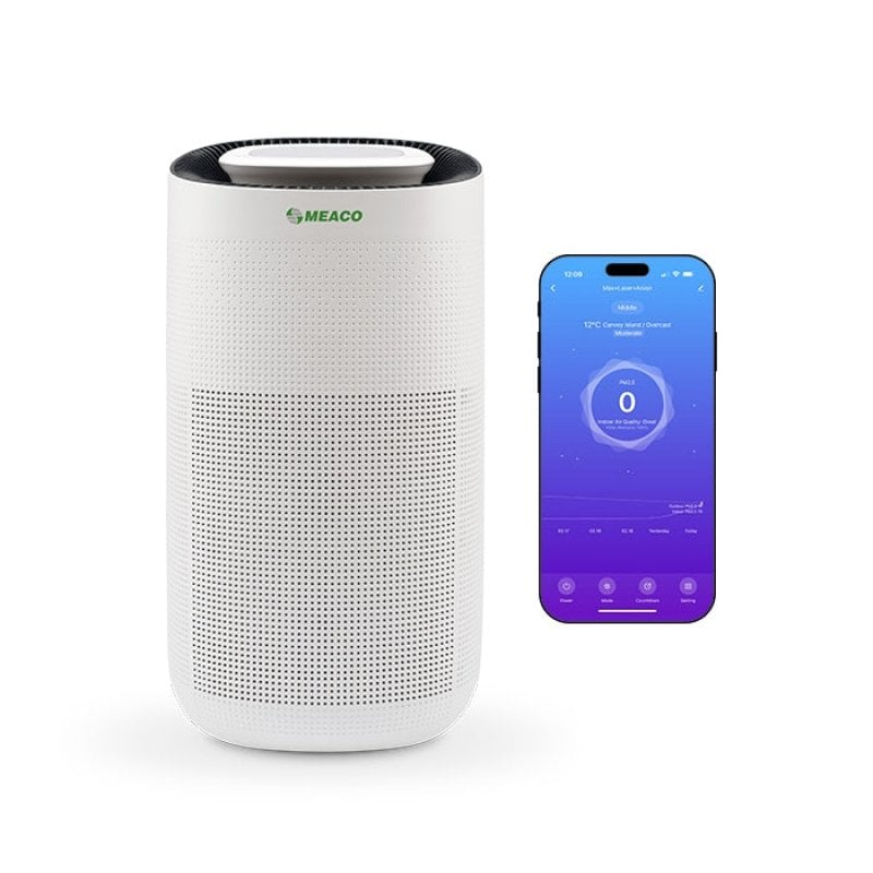 Image of Purificatore d'aria MEACO CA-HEPA 76x5 WiFi HEPA H13 con motore CC e controllo tramite app, ultra silenzioso cod079