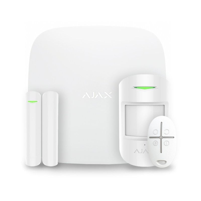 Image of Sistema di allarme Ajax Starter Kit 100 dispositivi/50 utenti GSM/Ethernet con videosorveglianza cod079