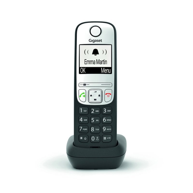 Image of Telefono cordless DECT Gigaset A690HX nero, vivavoce, blocco chiamate, batteria da 14 ore cod079