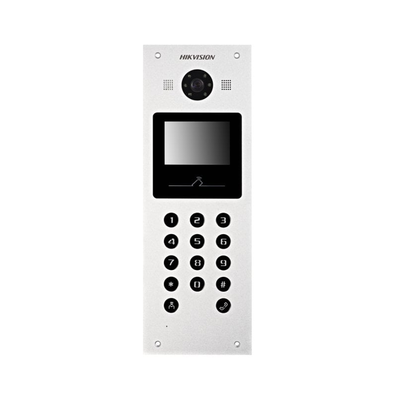 Image of Videocitofono IP Hikvision DS-KD3003-E6 2MP WiFi 14 pulsanti IR MF/Pin doppio relè IP65 cod079