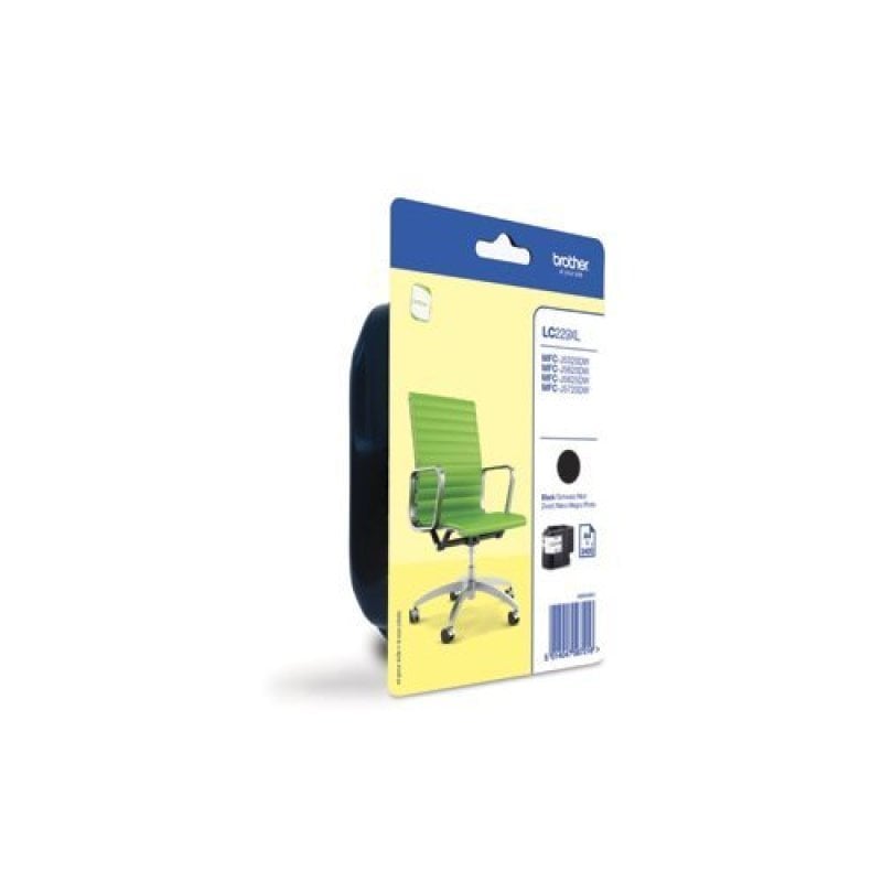 Image of Cartuccia Inkjet nero Brother Lc-229xlbk - Alta qualità e capacità di 2400 pagine per stampe nitide e vivaci, compatibile con vari modelli di stampanti Brother. Effettua il tuo ordine adesso! cod079