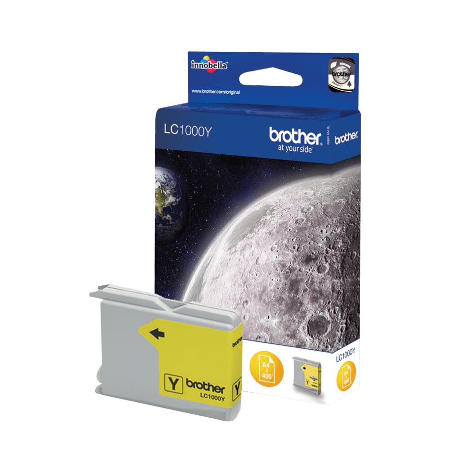 Image of Cartuccia Inkjet giallo Brother LC-1000y - Qualità di stampa superiore, capacità di 400 pagine - Per stampanti Brother - Colori vivaci e testo accurato - Perfetto per uso professionale e personale - Ordina ora su Amazon! cod079
