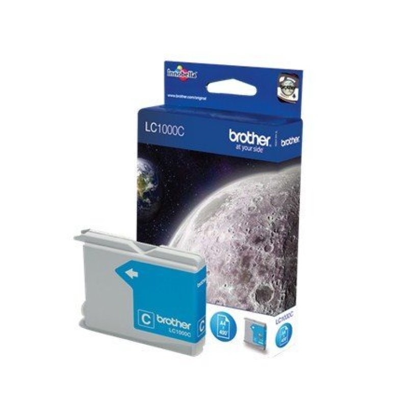 Image of Cartuccia Inkjet ciano Brother LC-1000c per stampanti Brother - Qualità di stampa eccezionale - Colori brillanti e vivaci - Facile da installare - Lunga durata - Eccellente rapporto qualità prezzo - Ideale per uso personale o professionale cod079