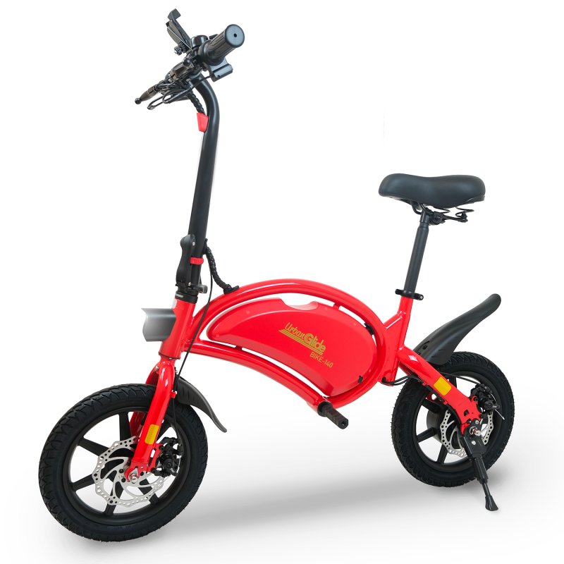 Image of Bici elettrica UrbanGlide eBike 140 Rouge 250W 14″ Bluetooth LED Disc cod079