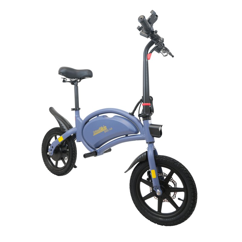 Image of Bicicletta elettrica UrbanGlide eBike 140 Bleu 14″ 250W 25km/h Bluetooth LED cod079