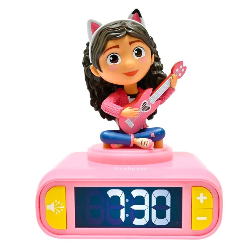 Image of Lexibook Gabby's Dollhouse Sveglia con luce notturna, 6 suoni, display LCD, batterie AA cod079