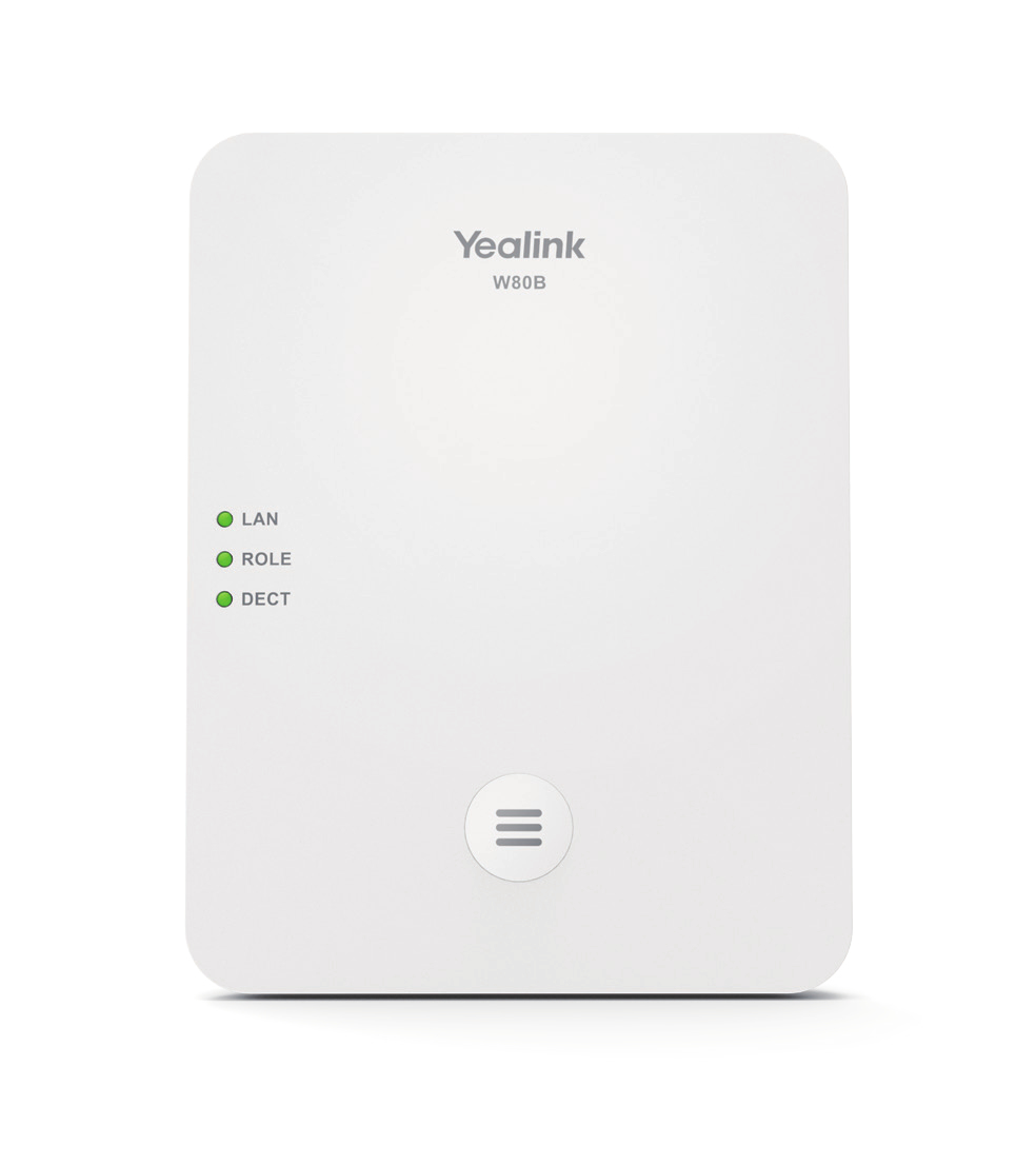 Image of Yealink W80B Base DECT 1,8-1,9 GHz 300 m VLAN SIP SRTP TLS G.729 Bianco cod079