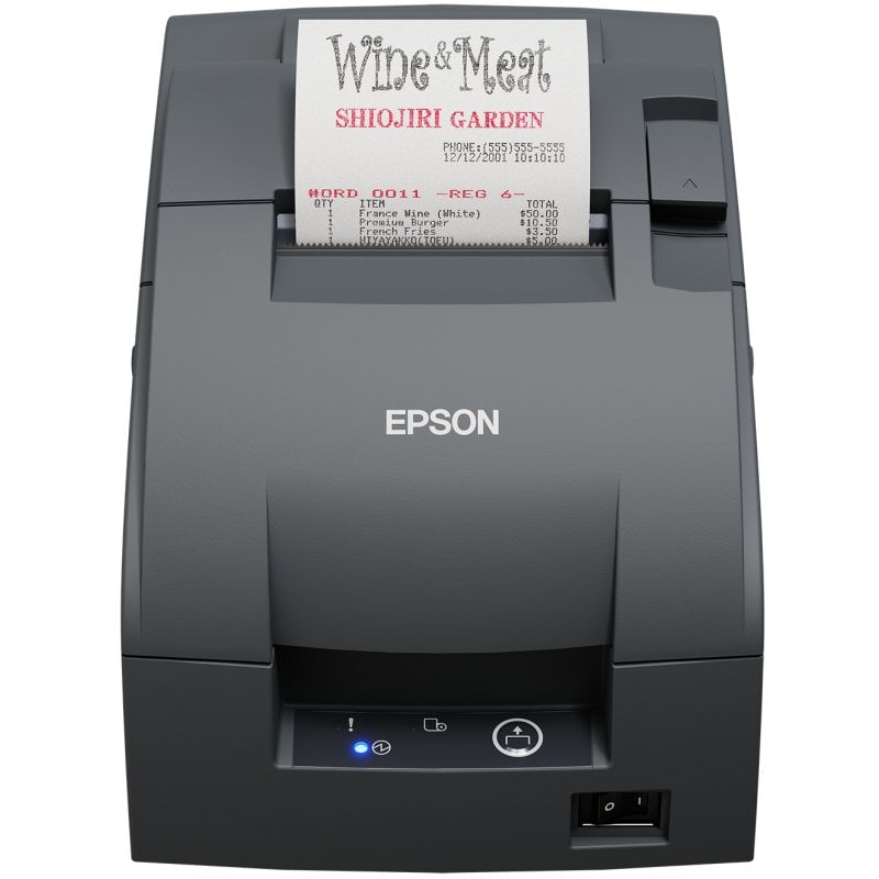 Image of Stampante a matrice di punti cablata Epson TM-U220IIB RS-232, ricevute, 4,7 lps, 8,3 cm, grigio cod079