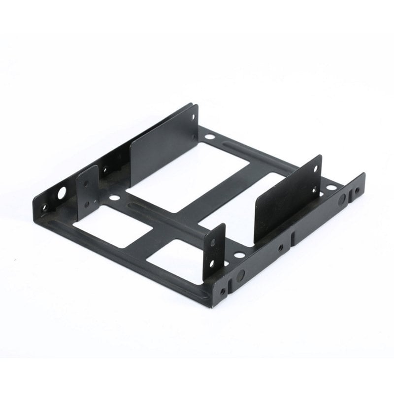 L'EM7006 Support de montage de 3 5 pouces pour deux disque dur SSD de 2 5 pouces vous aide à installer deux disque dur SSD de 2 5 pouces dans un boîtier ou emplacement PC pour disque dur de 3 5 pouces. Vissez le disque dur SSD de 2 5 pouces sur le support et montez-le dans un boîtier de 3 5 pouces ou dans l'ordinateur.Spécifications Caractéristiques Taille (impériale) 8 89 cm (3.5 ) Type Panneau de façade Couleur du produit Noir Nombre de disque dur supporté 2 Taille du disque dur 2.5 Hauteurs de lecteur de stockage prises en charge 7 9.5 mm Poids et dimensions Largeur 115 mm Profondeur 101 mm Hauteur 23 mm