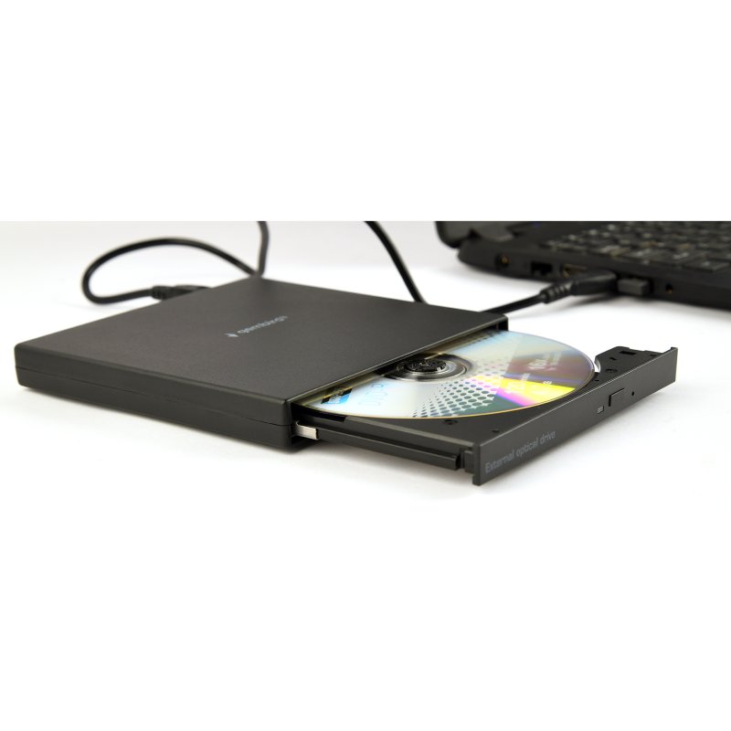 Image of Masterizzatore DVD esterno Gembird DVD-USB-04 USB 2.0, 24x CD, 8x DVD, nero cod079