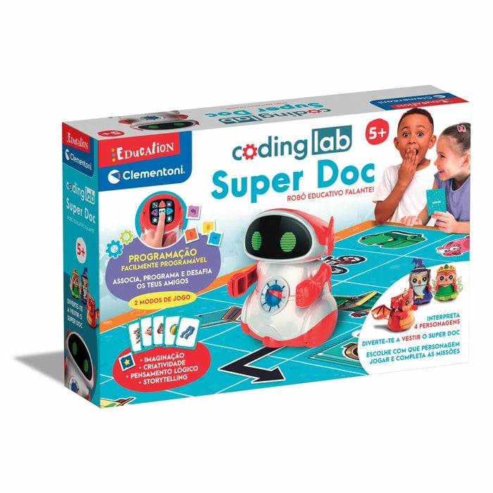 Image of Clementoni Superdoc Robot educativo interattivo programmabile per bambini dai 5 anni in su cod079