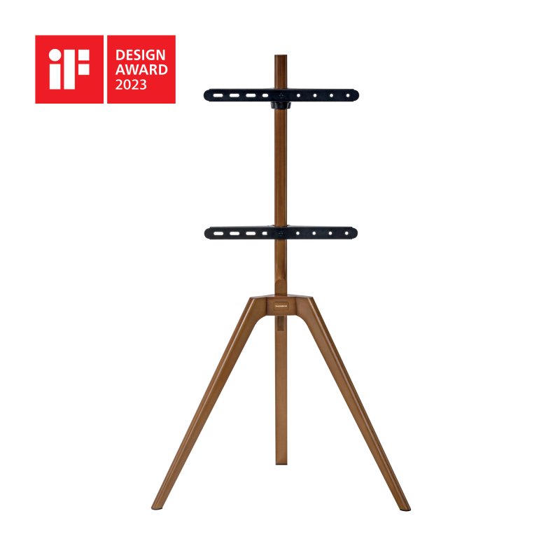 Image of Supporto TV Thomson Wood, in legno massello, altezza regolabile fino a 65″ VESA 400x400mm, 40kg cod079