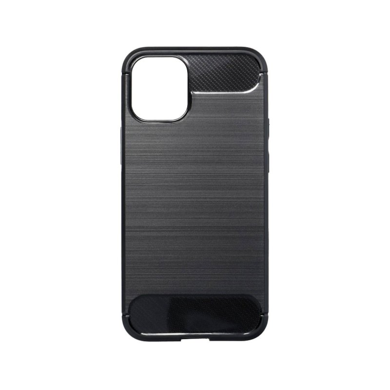 Image of Custodia in silicone ultrasottile antiscivolo per Apple iPhone 13 Pro Max, colore nero carbone cod079
