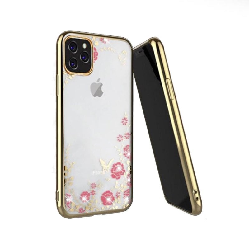 Image of Custodia antiscivolo ultrasottile in silicone dorato Forcell Diamond per iPhone 11 Pro cod079