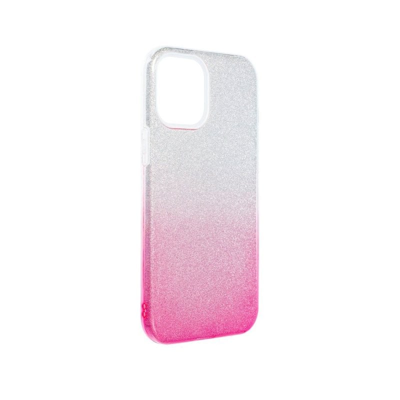 Image of Custodia Forcell Shining in silicone antiscivolo per iPhone 12 Pro Max 6,7" rosa cod079