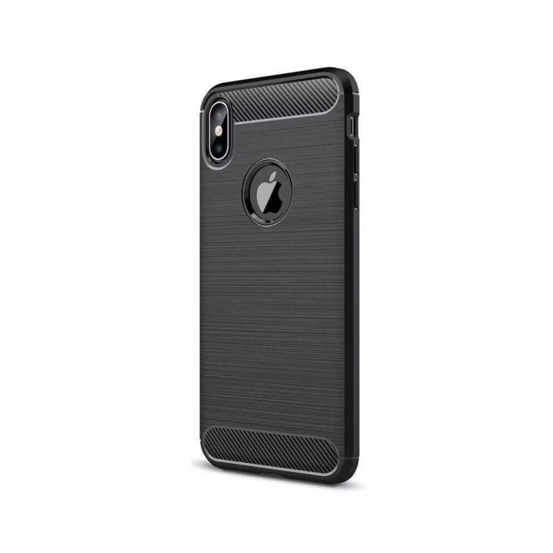 Image of Custodia Forcell in silicone antiscivolo ultrasottile per Apple iPhone XS Max, nera cod079