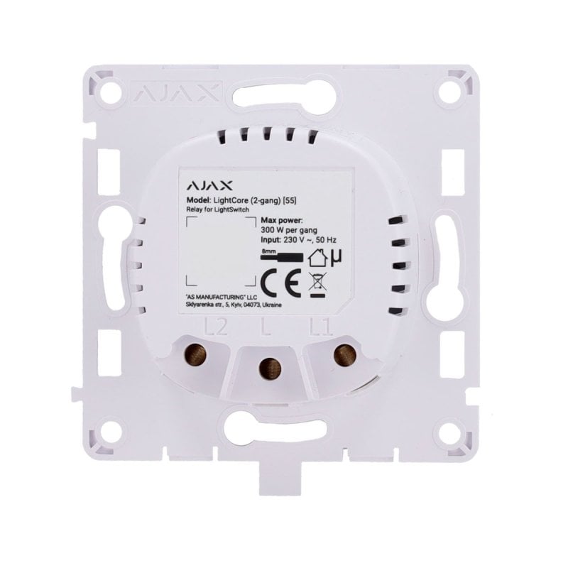 Image of Ajax Smart Light Core 2G Doppio relè per Smart Switch, facile installazione cod079