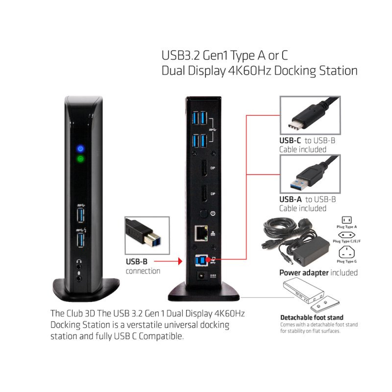 DOCKING CLUB 3D 15EN1 USB-C 65W NEGRO - miniatura 4