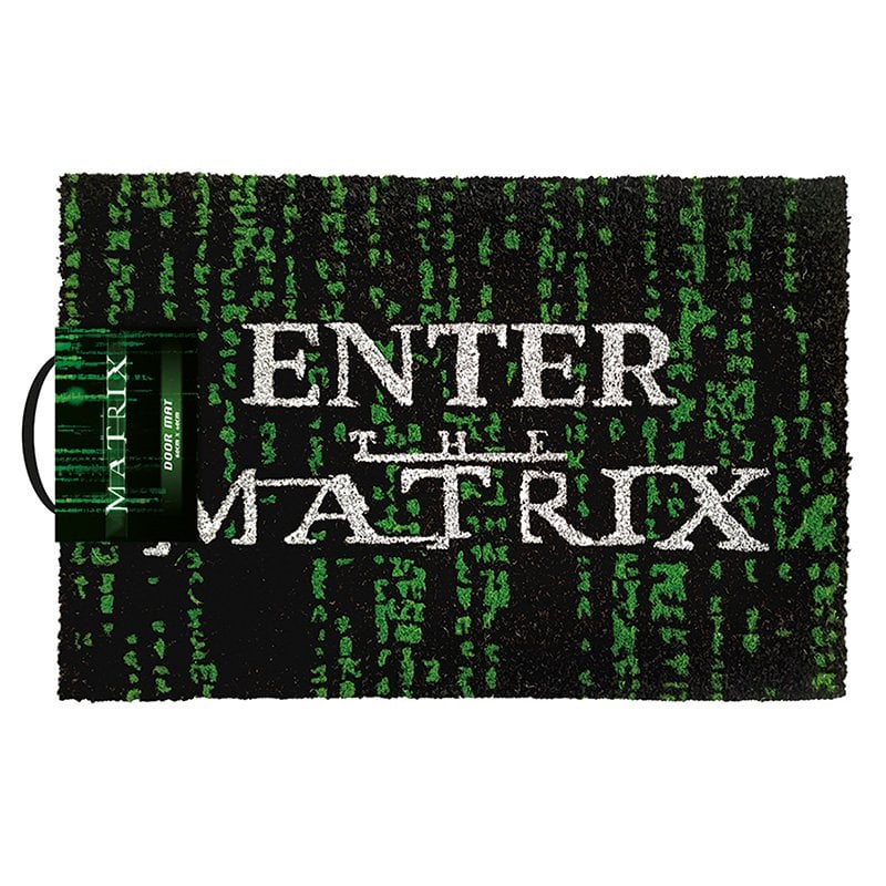 Image of Zerbino Pyramid MATRIX in fibra di cocco 15mm vinile 60x40cm maniglia per interni/esterni cod079