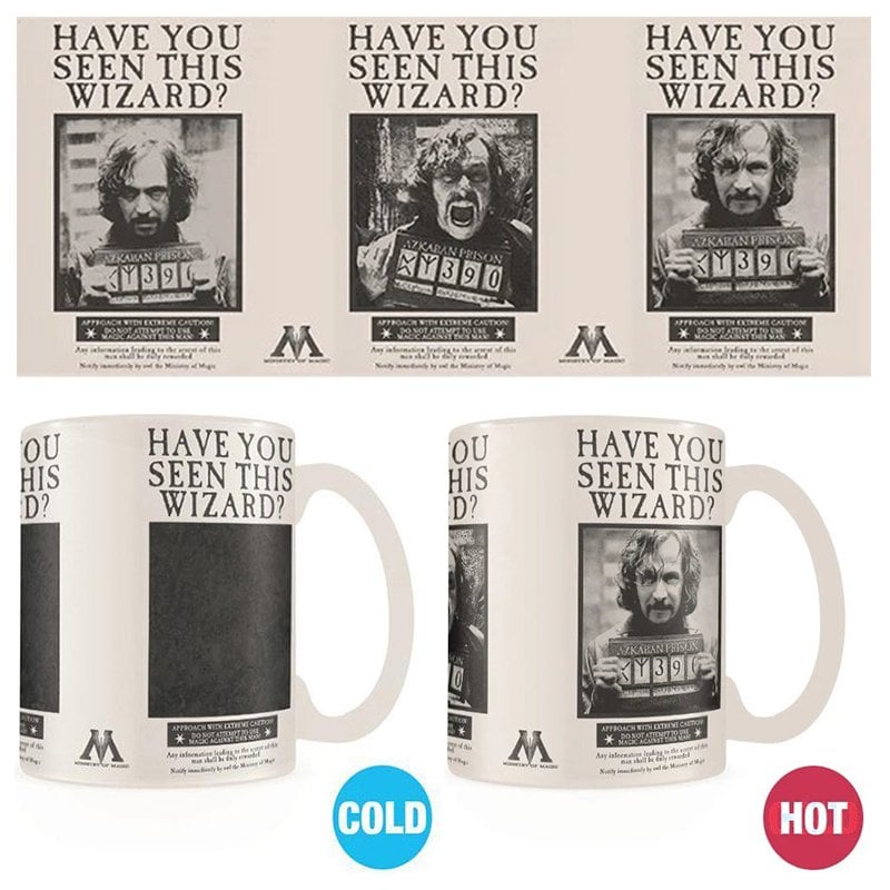 Image of Tazza termosensibile in ceramica Pyramid Harry Potter da 315 ml, design reattivo al calore cod079