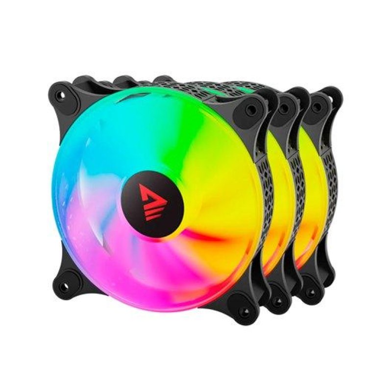 Image of Savio Air Cooling ARGB 120mm PWM Pack 3 unità Blast 1800RPM 25dB 4 pin cod079