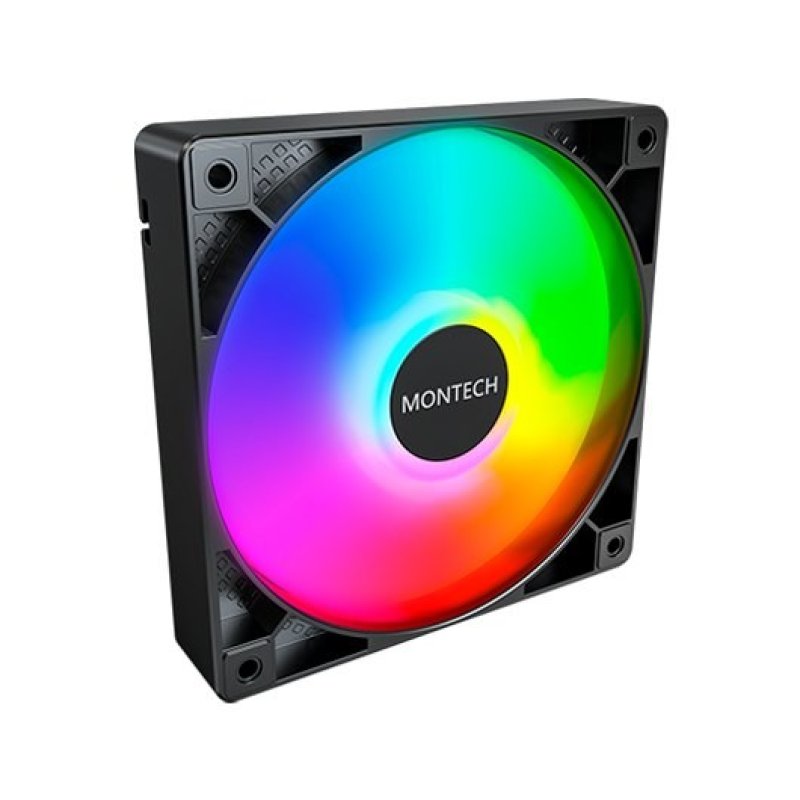 Image of Montech Air Cooling Pack 3x120mm GF120 PWM Nero Hub ARGB 1600RPM Extra cod079
