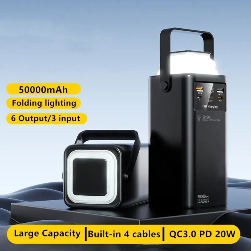 Power Bank Volpower 50000 MAh Pour PC 19-22V Et Smartphones 5V USB 3.0 - Neuf
