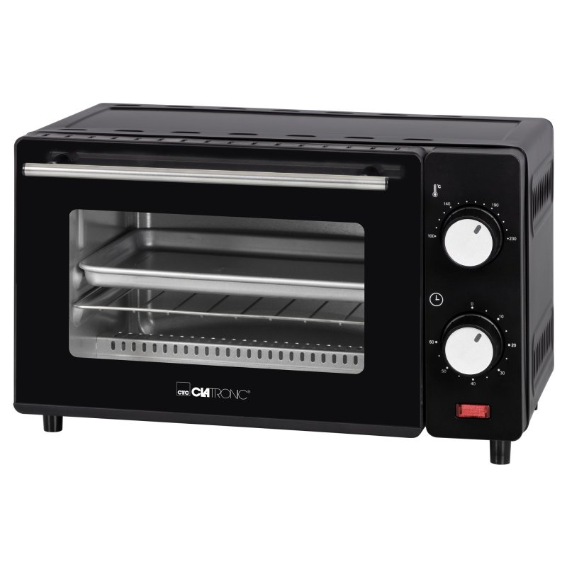 Image of Forno elettrico Clatronic HPN8 in acciaio inox da 8 litri con doppio vetro e timer cod079