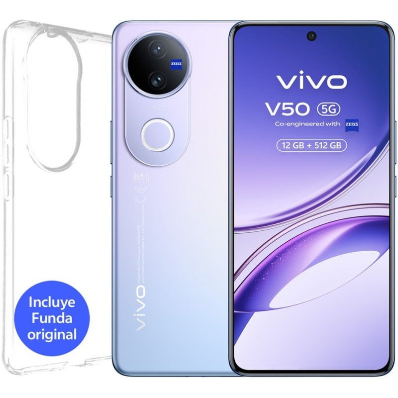 Image of Smartphone Vivo V50 5G 12 GB/512 GB 6,77" AMOLED 6000 mAh Viola cod079