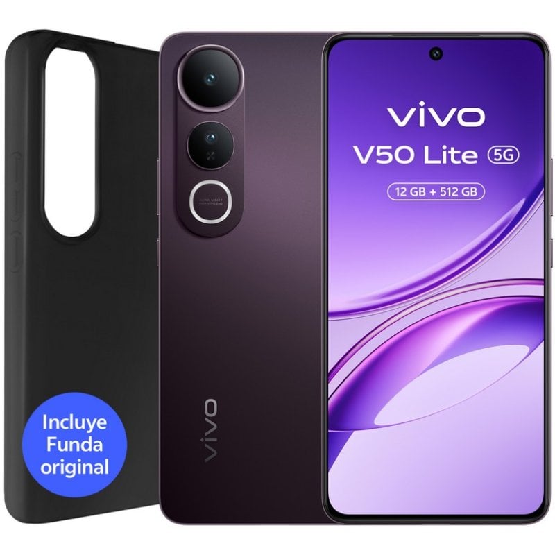 Image of Smartphone Vivo V50 Lite 5G 12 GB/512 GB, 6,77" AMOLED, 6500 mAh, Nero cod079