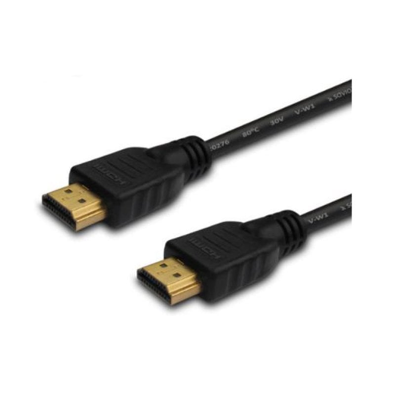 Image of Cavo HDMI Savio CL-05 2M 1.4 ad alta velocità oro maschio-maschio nero ARC 3D cod079